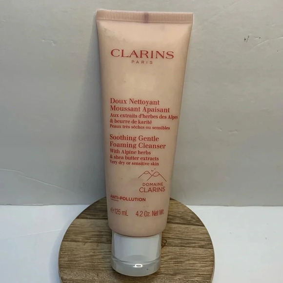CLARINS Gentle Foaming Cleanser for Dry & Sensitive Skin 4.2 oz New - Picture 1 of 5